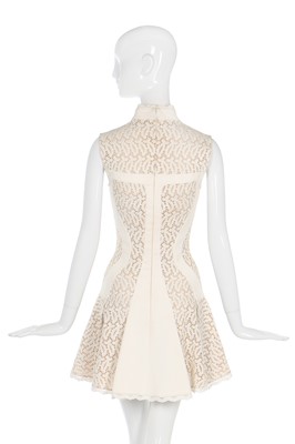 Lot 111 - Alexander McQueen by Sarah Burton white broderie anglaise dress, pre-Fall 2015