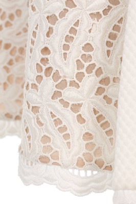 Lot 111 - Alexander McQueen by Sarah Burton white broderie anglaise dress, pre-Fall 2015