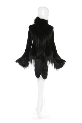 Lot 114 - Alexander McQueen by Sarah Burton shaved mink and black fox fur jacket, Autumn-Winter 2014-15