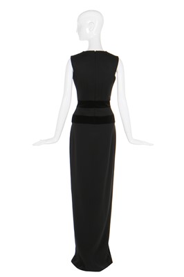 Lot 206 - Alexander McQueen by Sarah Burton black wool crêpe evening gown, Autumn-Winter 2014-15