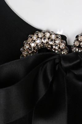Lot 206 - Alexander McQueen by Sarah Burton black wool crêpe evening gown, Autumn-Winter 2014-15