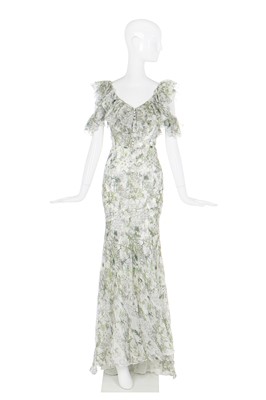 Lot 118 - Alexander McQueen by Sarah Burton floral bias-cut chiffon gown, Spring-Summer 2018