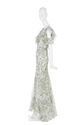 Lot 118 - Alexander McQueen by Sarah Burton floral bias-cut chiffon gown, Spring-Summer 2018