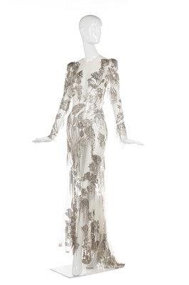Lot 123 - Alexander McQueen by Sarah Burton fringed and sequined evening gown, pre-Fall 2017