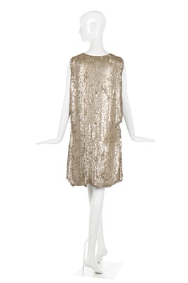 Lot 22 - Alexander McQueen gold sequin dress, 'Irere', Spring-Summer 2003