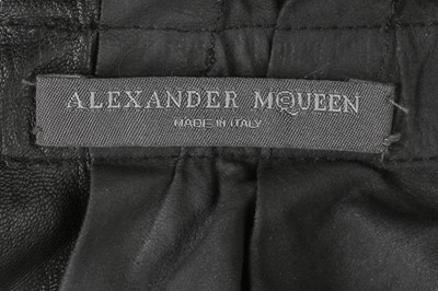Lot 24 - Alexander McQueen soft black kid leather dress, 'Irere', Spring-Summer 2003