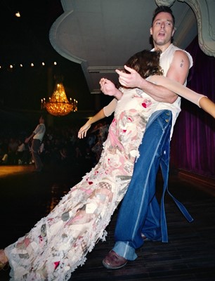 Lot 30 - Alexander McQueen patchworked evening dress, 'Deliverance', Spring-Summer 2004