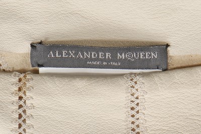 Lot 32 - Alexander McQueen panelled leather skirt, 'Deliverance', Spring-Summer 2004