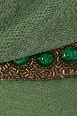 Lot 42 - Alexander McQueen draped green jersey cocktail dress, 'Neptune', Spring-Summer 2006