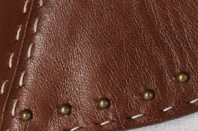 Lot 50 - Alexander McQueen leather waist cincher, 'In Memory of Elizabeth Howe, Salem, 1692', A/W 2007-08