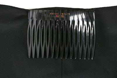 Lot 51 - Alexander McQueen black crêpe jacket with draped veil, 'Sarabande', Spring-Summer 2007