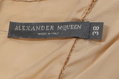 Lot 53 - Alexander McQueen camel cashmere cocktail dress, 'In Memory of Elizabeth Howe, Salem, 1692'