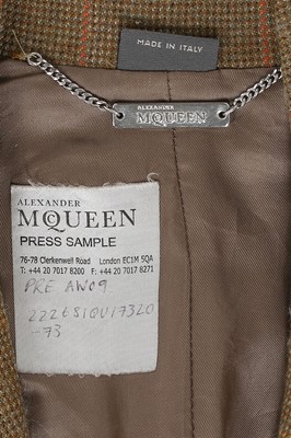 Lot 73 - Alexander McQueen tweed hacking jacket, pre-Fall 2009