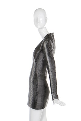 Lot 74 - Alexander McQueen woven satin 'coil' dress, 'Natural Dis-tinction, Un-Natural Selection', S/S 2009