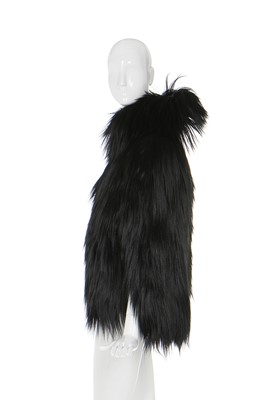 Lot 75 - Alexander McQueen black fur cape, 'The Horn of Plenty', Autumn-Winter 2009-10