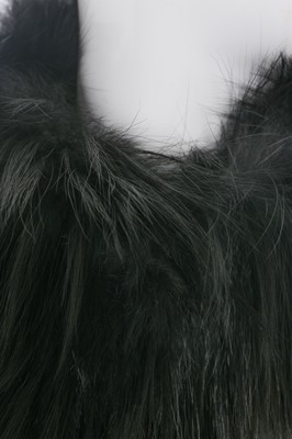 Lot 77 - Alexander McQueen black fur capelet, probably 'Horn of Plenty', Autumn-Winter 2009-10