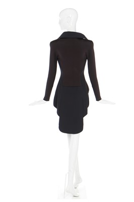 Lot 80 - Alexander McQueen black and blue crêpe and stretch jersey tailcoat, 'Plato's Atlantis', S/S 2010