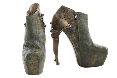 Lot 85 - A rare pair of Alexander McQueen 'Shipwreck' boots, 'Plato's Atlantis', Spring-Summer 2010