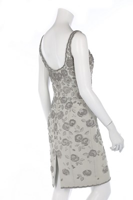 Lot 193 - A Catherine Walker couture beaded blue-grey...