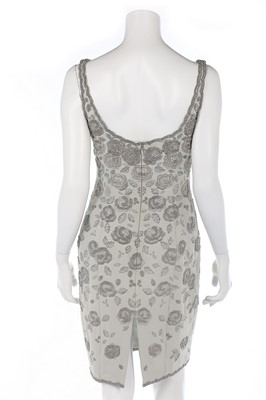 Lot 193 - A Catherine Walker couture beaded blue-grey...