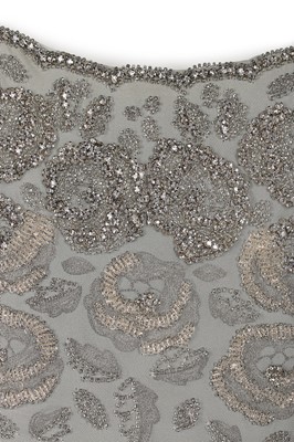 Lot 193 - A Catherine Walker couture beaded blue-grey...