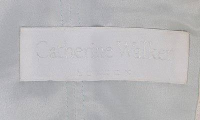 Lot 193 - A Catherine Walker couture beaded blue-grey...