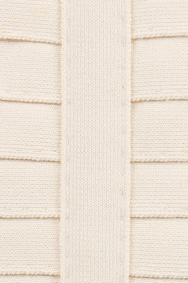 Lot 185 - An Hervé Léger ivory bandage evening gown,...