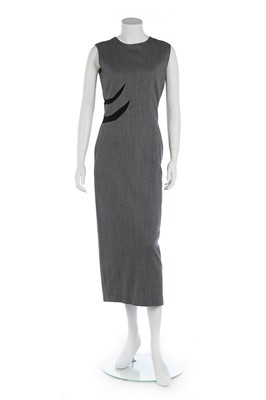 Lot 314 - An Alexander McQueen grey herringbone wool...