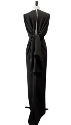 Lot 117 - A fine Balenciaga couture black and pink silk crêpe sheath and bolero, Spring-Summer 1964