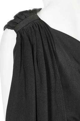Lot 133 - A Balenciaga couture black silk crêpe cocktail dress, Spring 1967