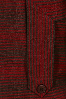 Lot 81 - An Irene striped wool jacket, late 1940s