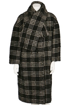 Lot 118 - A Balenciaga couture checked tweed coat, circa 1965