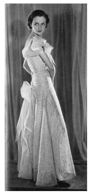 Lot 79 - A fine Chanel couture embroidered organdie evening dress, Model '235', Spring-Summer 1933