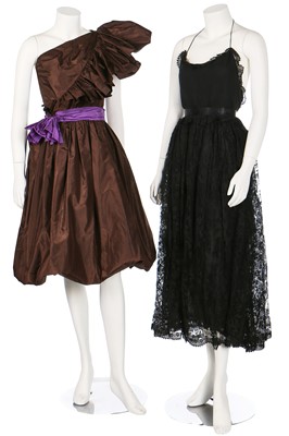 Lot 167 - Two Bill Blass cocktail dresses, late 1970s-early 1980s