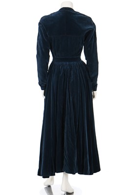 Lot 195 - An Azzedine Alaïa blue velvet dress, probably 1990s