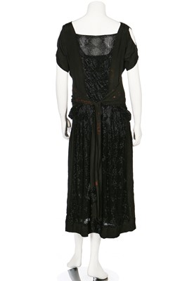 Lot 74 - A fine and early Gabrielle Chanel couture 'Little Black Dress', circa 1921