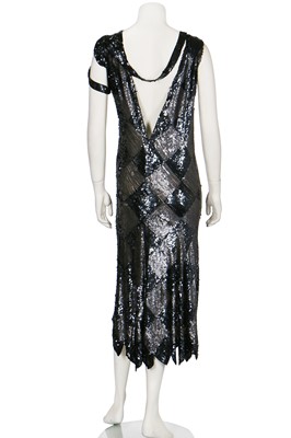 Lot 71 - A sequinned cocktail dress, possibly Paul Poiret, 1929