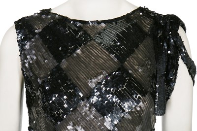 Lot 71 - A sequinned cocktail dress, possibly Paul Poiret, 1929