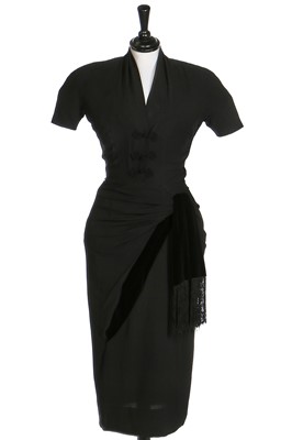Lot 92 - An early Pierre Balmain couture dinner gown, circa 1949