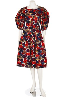 Lot 121 - An Yves Saint Laurent floral printed cotton ensemble, 1970s