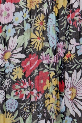 Lot 123 - An Yves Saint Laurent floral printed muslin two-piece ensemble, 1970s