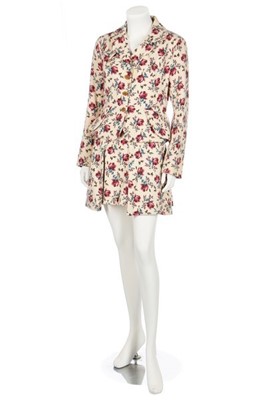 Lot 191 - A Vivienne Westwood rose printed wool ensemble,...