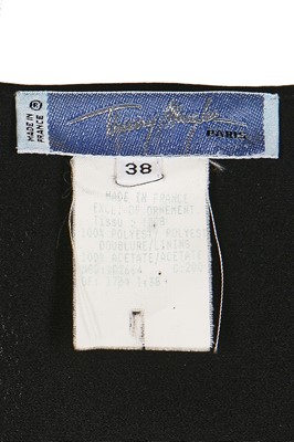 Lot 189 - A Thierry Mugler black jersey shorts ensemble, early 1990s