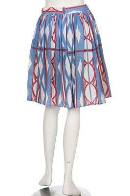 Lot 162 - A Westwood/McLaren Navajo print cotton tunic and shorts, 'Savage' collection, S/S 1982