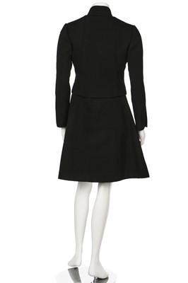 Lot 91 - A Bill Blass black sequinned cocktail ensemble, late 1960s-early 1970s