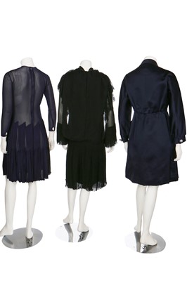 Lot 92 - A group of mostly designer tailoring and dresses, 1960s-1970s