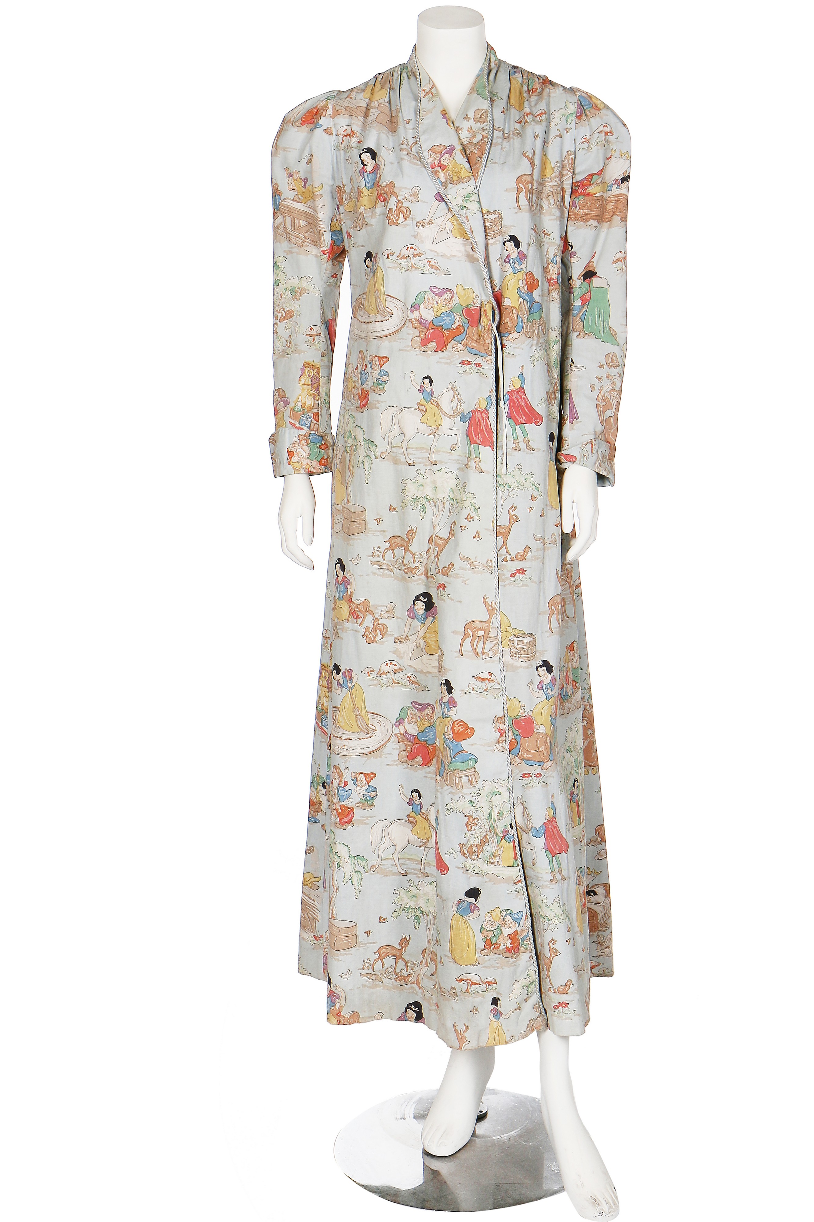 Lot 68 A dressing gown printed with Walt Disney's
