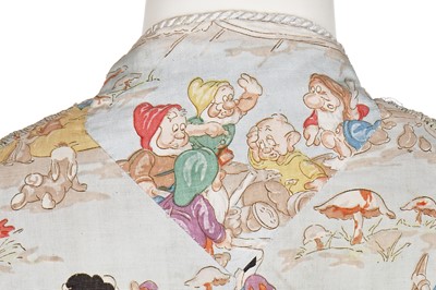 Lot 68 - A dressing gown printed with Walt Disney's 'Snow White' characters, circa 1937