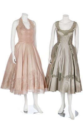 Lot 86 - Ten bridal or ball gowns/dresses, 1950s-early 1960s