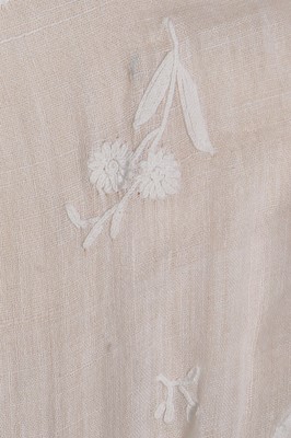 Lot 379 - An embroidered muslin dress circa 1810